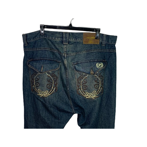 Vintage Phat Farm Classics Jeans 44x32 Y2k Rap Hip Hop Hipster Embroidered - Picture 6 of 14